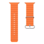 Силиконовый ремешок Ultra Ocean band для часов Apple Watch orange