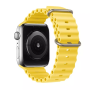Силиконовый ремешок Ultra Ocean band для часов Apple Watch yellow