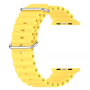 Силиконовый ремешок Ultra Ocean band для часов Apple Watch yellow