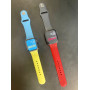 Силиконовый ремешок "Слава Нации" для часов Apple Watch красно-черный