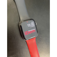 Силиконовый ремешок "Слава Нации" для часов Apple Watch красно-черный