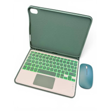 Чехол с RGB клавиатурой и мышкой  для iPad 10.9" 10gen / iPad 11" A16 dark green