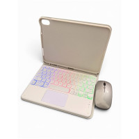 Чохол з RGB клавіатурою та мишкою  для iPad 10.9" 10gen / iPad 11" A16 light gray
