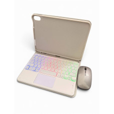 Чехол с RGB клавиатурой и мышкой  для iPad 10.9" 10gen / iPad 11" A16 light gray