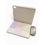Чехол с RGB клавиатурой и мышкой  для iPad 10.9" 10gen / iPad 11" A16 light gray