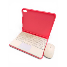 Чехол с RGB клавиатурой и мышкой  для iPad 10.9" 10gen / iPad 11" A16 hot pink