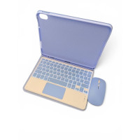 Чохол з RGB клавіатурою та мишкою  для iPad 10.9" 10gen / iPad 11" A16 purple