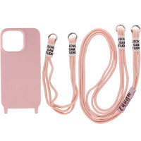 Чохол з двома ремінцями California two straps для iPhone 12 / 12 Pro pink sand