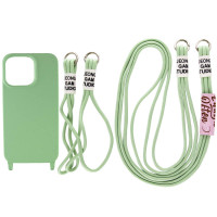 Чохол з двома ремінцями California two straps для iPhone 12 / 12 Pro pistachio