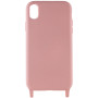 Чохол з двома ремінцями California two straps для iPhone XR pink sand