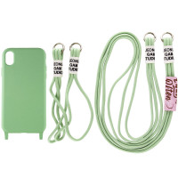 Чехол с двумя ремешками California two straps для iPhone XR pistachio