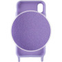 Чохол з двома ремінцями California two straps для iPhone XR purple