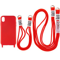 Чохол з двома ремінцями California two straps для iPhone XR red