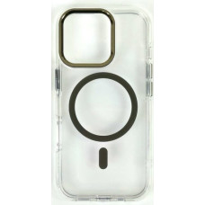 Прозрачный чехол Clear Case with MagSafe gold для iPhone 16 Pro Max
