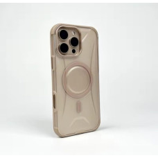 Прозрачный чехол Defender Case with MagSafe для iPhone 16 rose gold