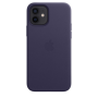 Чохол Leather Case with MagSafe для iPhone 12/12 Pro deep violet