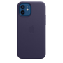 Чохол Leather Case with MagSafe для iPhone 12/12 Pro deep violet