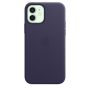 Чохол Leather Case with MagSafe для iPhone 12/12 Pro deep violet