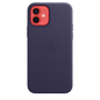 Чохол Leather Case with MagSafe для iPhone 12/12 Pro deep violet