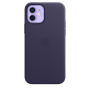 Чохол Leather Case with MagSafe для iPhone 12/12 Pro deep violet