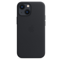 Чохол Leather Case with MagSafe для iPhone 13 midnight