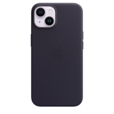 Чехол Leather Case with MagSafe для iPhone 14 Plus Ink
