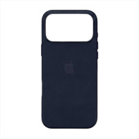 Чехол Leather Case with MagSafe для iPhone 17 Pro Max midnight blue