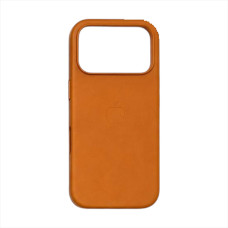 Чехол Leather Case with MagSafe для iPhone 17 Pro golden brown