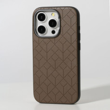 Чехол Leather fashion with MagSafe для iPhone 15 Pro Max gray