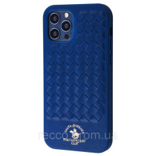 Кожанный чехол Polo Ravel Leather Case для iPhone 12 Pro blue