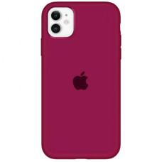 Чехол Silicone Case Full для iPhone 11 maroon