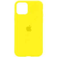 Чехол Silicone Case Full для iPhone 11 neon yellow