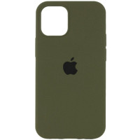 Чехол Silicone Case Full для iPhone 12 Pro Max dark olive