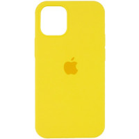 Чохол Silicone Case Full для iPhone 12 / 12 Pro neon yellow