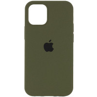 Чохол Silicone Case Full для iPhone 13 Pro dark olive