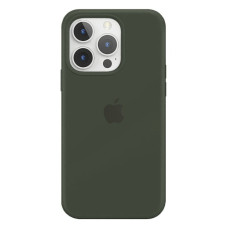 Чехол Silicone Case Full для iPhone 15 Pro Max cyprus green