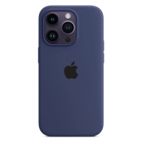 Чохол Silicone Case Full для iPhone 14 Pro navy blue