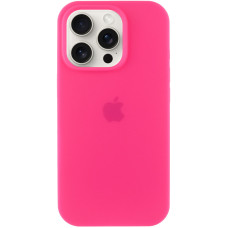 Чехол Silicone Case Full для iPhone 16 Pro barbie pink