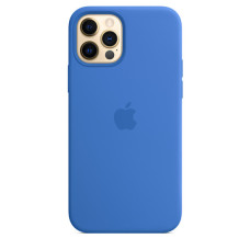 Чехол Silicone Case Full для iPhone 16 capri blue