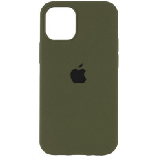Чехол Silicone Case Full для iPhone 16 dark olive