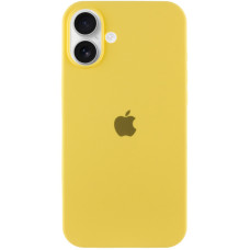 Чехол Silicone Case Full для iPhone 16 yellow