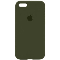 Чехол Silicone Case Full для iPhone 7/8/SE2/SE3 dark olive