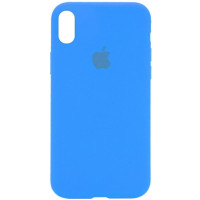 Чохол Silicone Case Full для iPhone X/XS blue