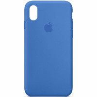 Чехол Silicone Case Full для iPhone XS Max capri blue