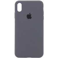 Чехол Silicone Case Full для iPhone XS Max dark grey