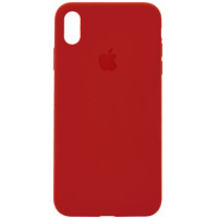 Чохол Silicone Case Full для iPhone XS Max dark red