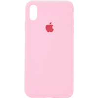 Чохол Silicone Case Full для iPhone X/XS light pink