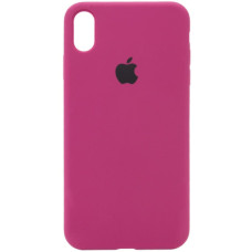Чохол Silicone Case Full для iPhone X/XS maroon