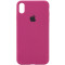 Чохол Silicone Case Full для iPhone X/XS maroon