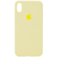 Чехол Silicone Case Full для iPhone X/XS mellow yellow